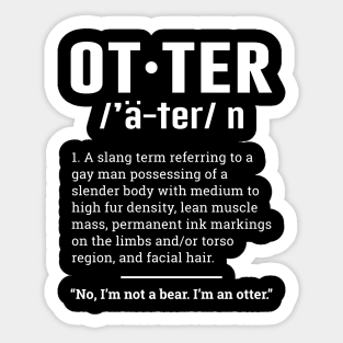 Funny otter text Sticker